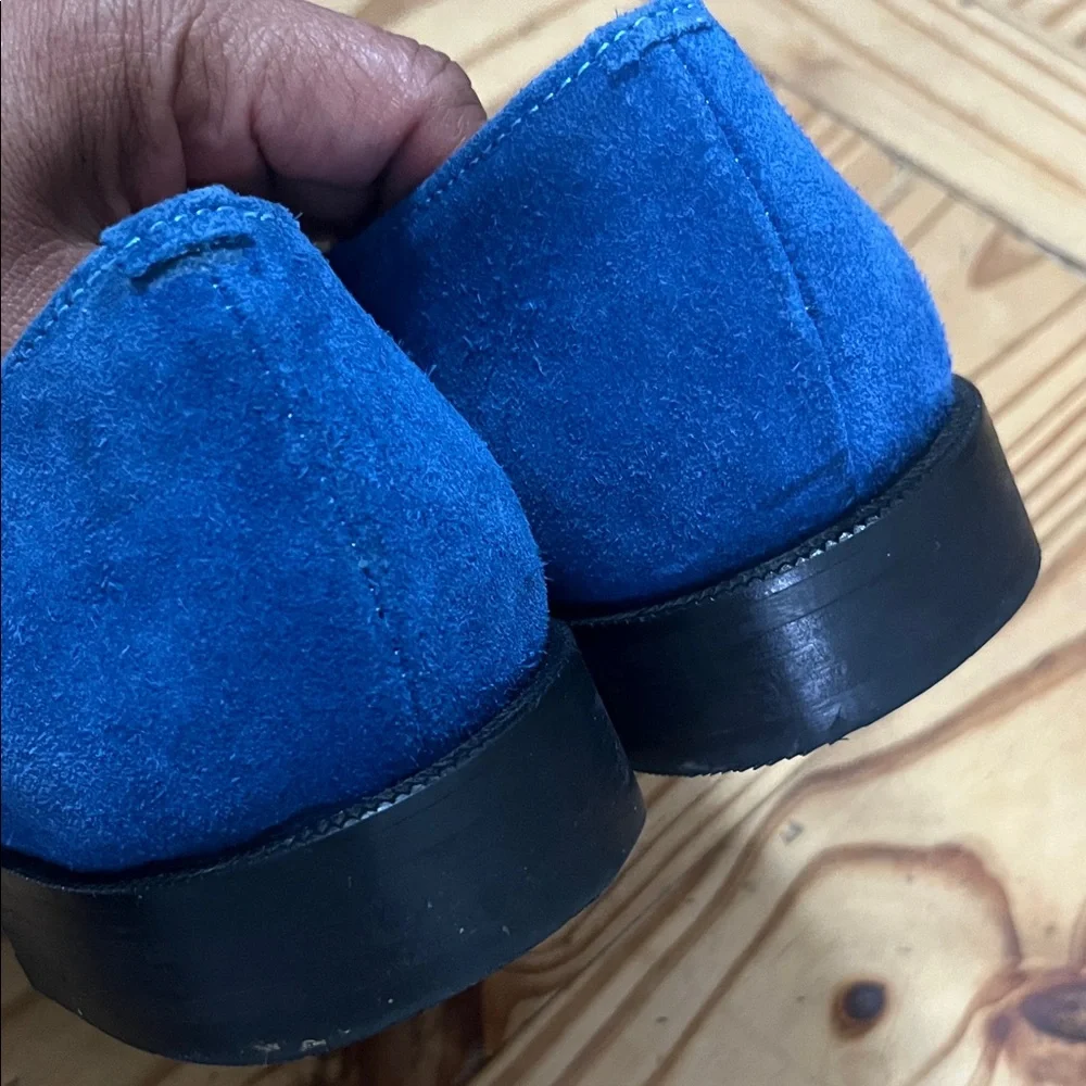 Girotti Derby Royal Blue Suede Shoes